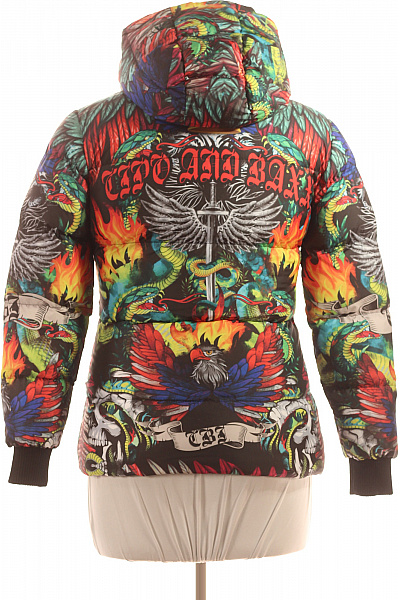 DESIGUAL Zimní Dámská Bunda Barevná Vel. S