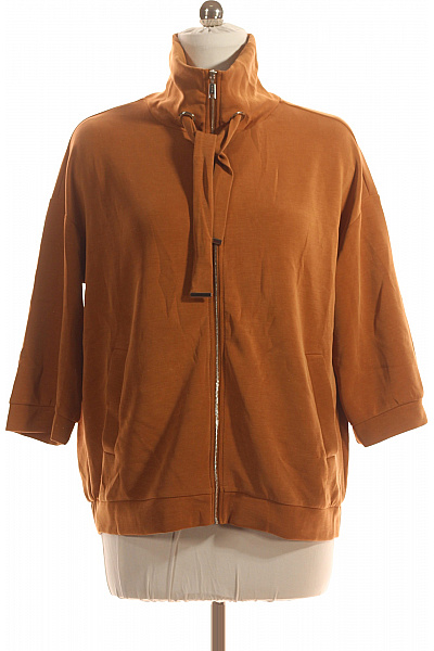 COMMA Dámská Mikina Rozepínací Hnědá Second Hand Vel. 40