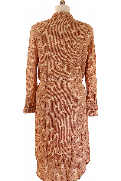 SAINT TROPEZ Košilové  Šaty Hnědé Vel. M