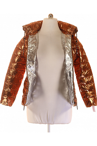 Prošívaná Dámská Bunda Zlatá DESIGUAL Vel. L