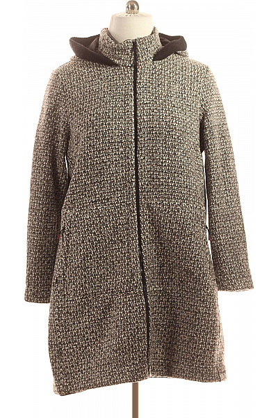 CMP Krátký Dámský Kabát Černobílý