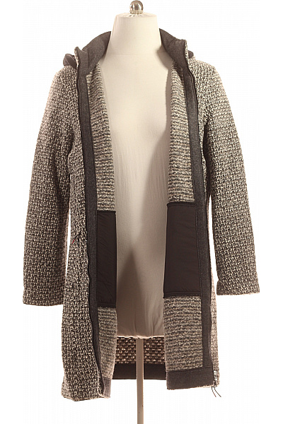 CMP Krátký Dámský Kabát Černobílý