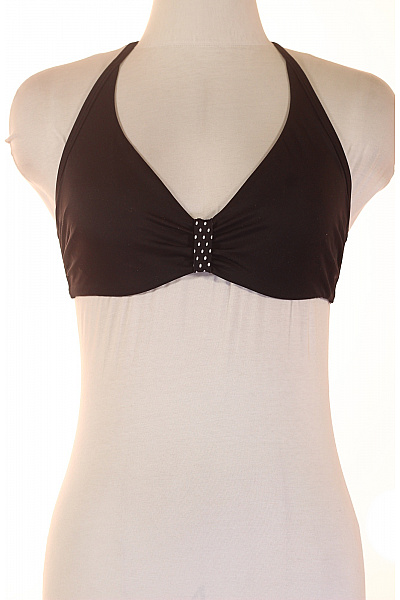 BUFFALO černá puntíkovaná plavková podprsenka za krk s kamínky Velikost 34C | BUFFALO | obrázek 2