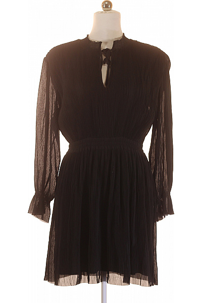 Tričkové  Šaty Černé Vel. 38