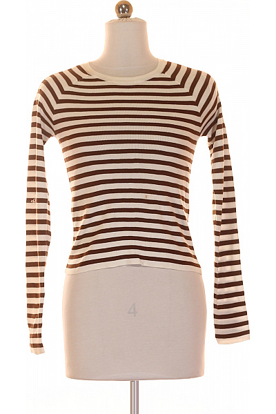 Vzorovaná  Halenka Hnědá MANGO Vel. S