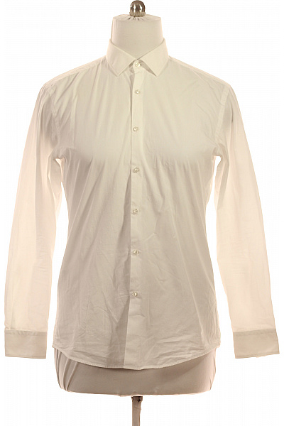 Hugo Boss Pánská bílá košile dlouhý rukáv elegantní vypasovaná business Velikost 42 | Hugo Boss | obrázek 2