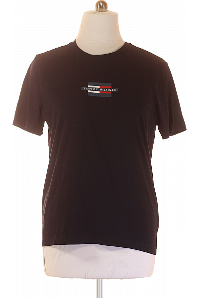 Pánské Tričko Modré TOMMY HILFIGER Second hand Vel. L