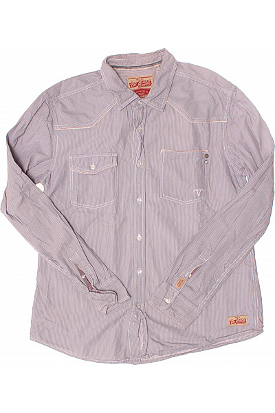 Vzorovaná Pánská Košile Fialová Esprit Second hand Vel. XL