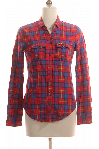 Hollister Kostkovaná Dámská Košile Barevná Second hand Vel. XS