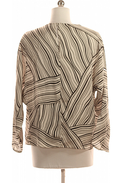 MANGO Vzorovaná  Halenka Černobílá Vel. S | MANGO | obrázek 3