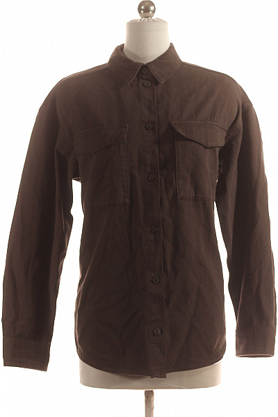 Riflová Dámská Košile Hnědá Monki Vel. XS