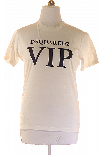 Pánské Tričko S Potiskem Bílé Dsquared2 Vel. L