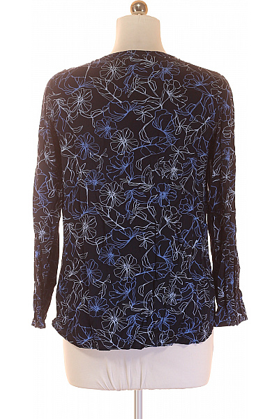 CECIL Vzorovaná  Halenka Modrá Second hand Vel. M