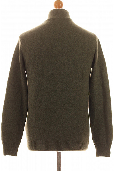 Pánský Svetr Lněný Zelený Mcs Vel. M | mcs | obrázek 3