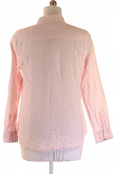 Gap Dámská bavlněná růžová pruhovaná košile s dlouhým rukávem ležérní Velikost M | Gap | obrázek 2