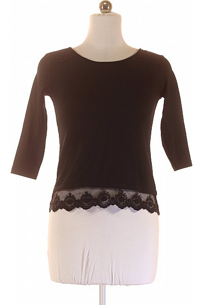 Bershka Vzorovaná  Halenka Černá Vel. M