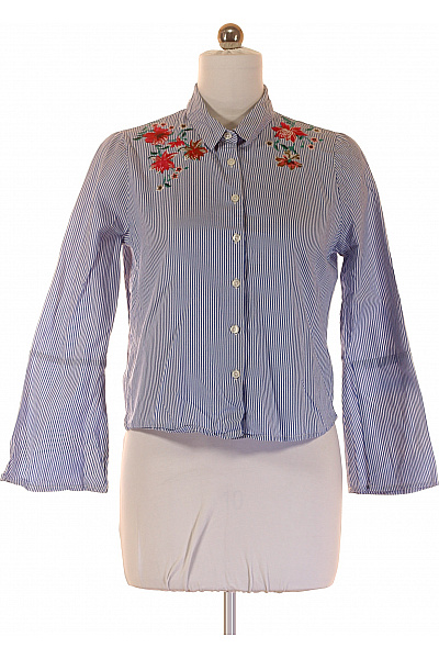 Vzorovaná Dámská Košile Modrá Vel. 38