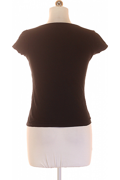 S.OLIVER Dámské Tričko s Potiskem Černé Vel. M