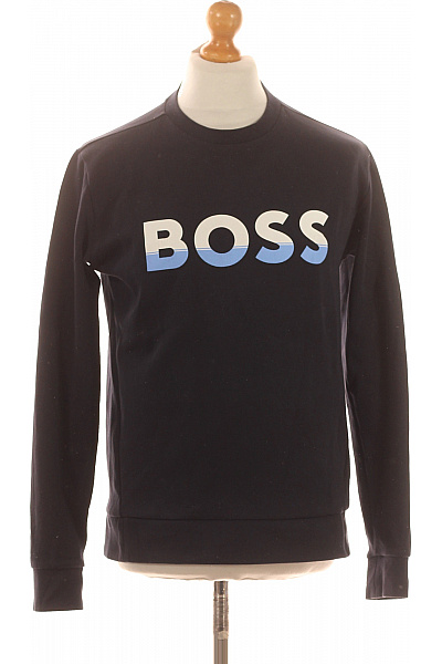 Pánská Mikina Bez Zapínání Černá Hugo Boss Second hand Vel. S | Hugo Boss | obrázek 2