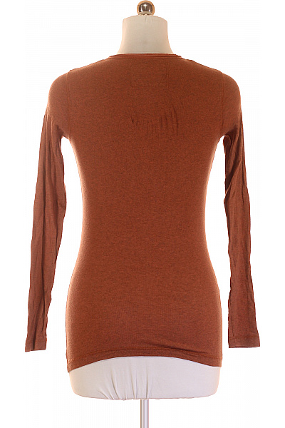 Jednoduché Dámské Tričko Hnědé S.OLIVER Vel. 38