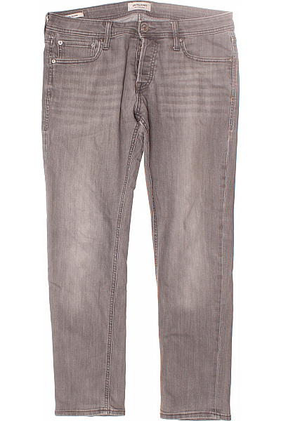 JACK & JONES Pánské Rovné Džíny Šedé Vel. 32/30