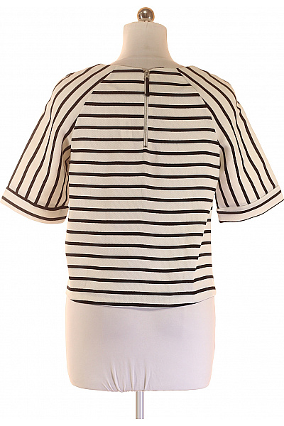 MANGO Vzorovaná  Halenka Bílá Vel. M