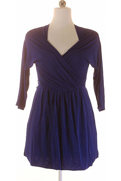 Šaty Hedvábné Modré Marella Second Hand Vel. L