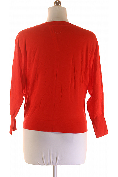 LUISA CERANO Dámský Cardigan Vlněný Červený Vel. 40