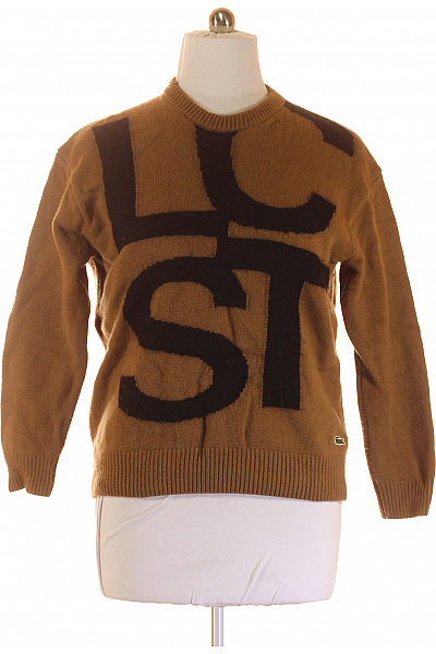 Dámský Svetr Vlněný Hnědý LACOSTE Vel. L