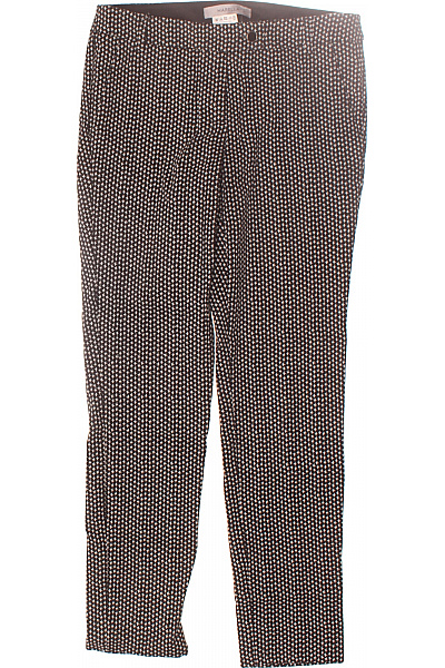 Dámské Kalhoty Rovné Černobílé Marella Vel. 34