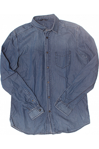 DIESEL Riflová Pánská Košile Modrá Vel. L