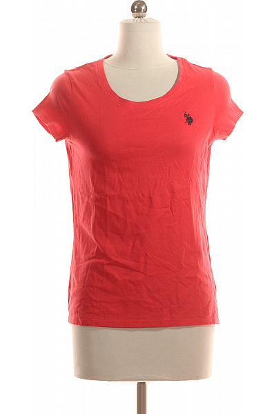 U.S.POLO ASSN. Dámské Tričko Červené Second hand Vel. XS