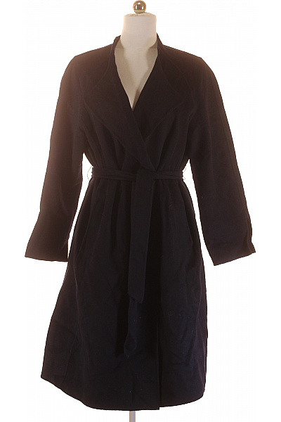 Dámský Kabát Vlněný Modrý Riani Vel. 42