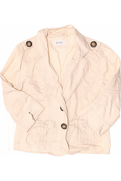 PAPAYA Dámský béžový blejzr s ozdobnými knoflíky a kapsami Velikost 12 | PAPAYA | obrázek 2