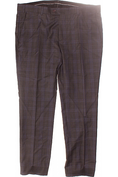 Pánské Kalhoty Vlněné Šedé Second Hand Vel. 26