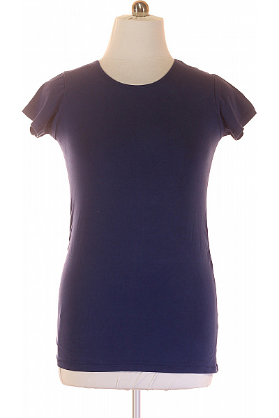 Jednoduché Dámské Tričko Modré Vel. L