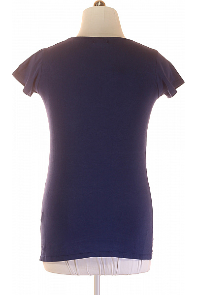 Jednoduché Dámské Tričko Modré Vel. L