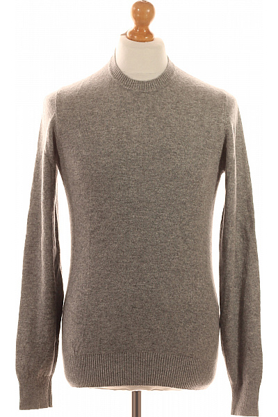 Pánský Pulovr Kašmírový Šedý J.Lindeberg Vel. M