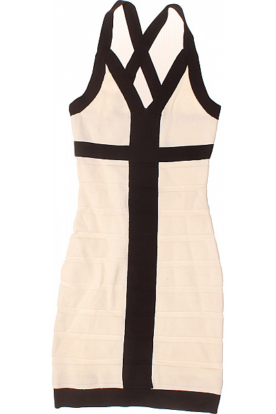 MANGO Šaty Černobílé Vel. XS