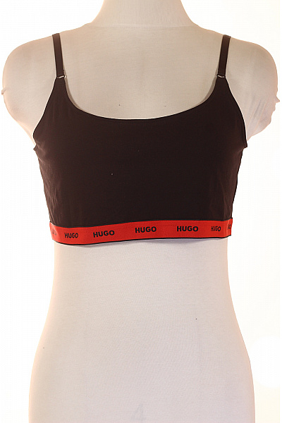 Hugo Boss dámská bavlněná podprsenka crop top hladká černá Vel. XXL | Hugo Boss | obrázek 2