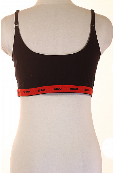 Hugo Boss dámská bavlněná podprsenka crop top hladká černá Vel. XXL | Hugo Boss | obrázek 3