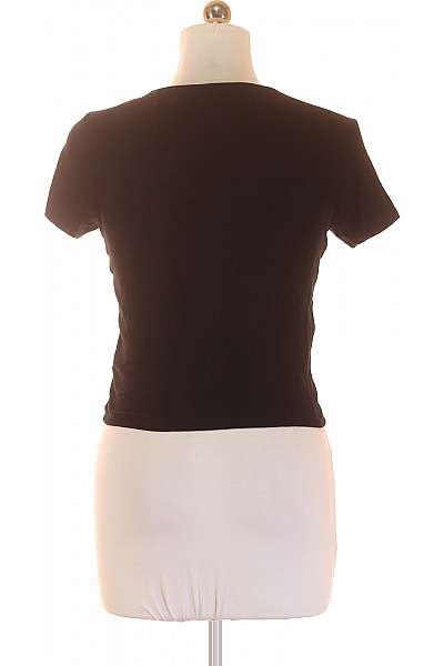 New Look Jednoduché Dámské Tričko Černé Second hand Vel. 44