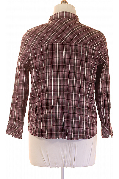 Kostkovaná Dámská Košile Fialová BONITA Second hand Vel. 48