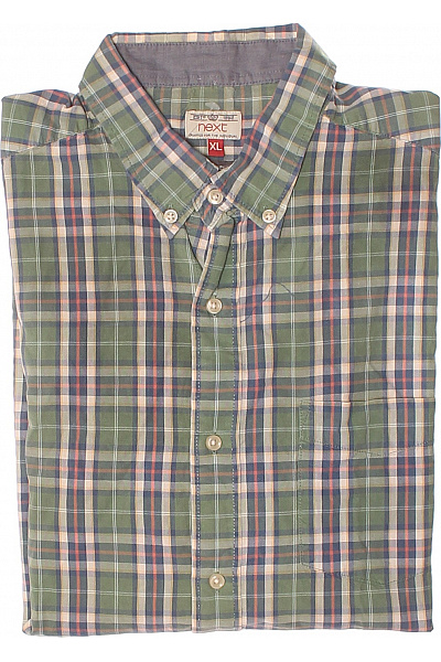 Next Pánská Košile Zelená Second hand Vel. XL