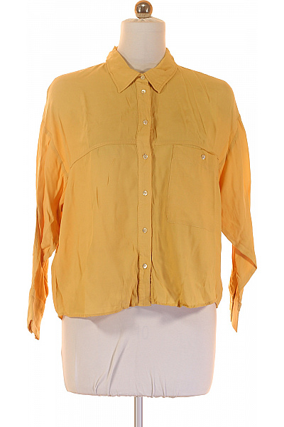 MANGO Společenská Dámská Košile Žlutá Second hand Vel. M