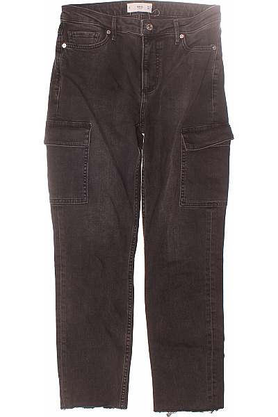 MANGO Dámské Kalhoty Kapsáče Černé Vel. 38