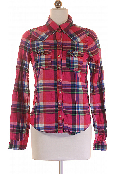 Hollister Dámská Košile Růžová Second hand Vel. S