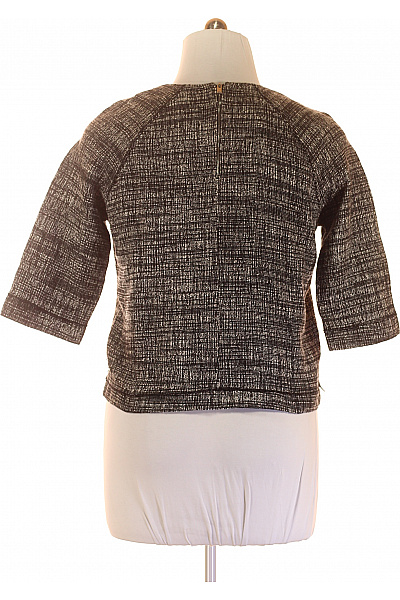 ZARA  Halenka Pletená Černobílá Vel. XL