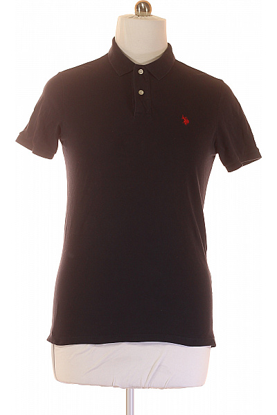 U.S.POLO ASSN. Pánské Tričko s Límečkem Modré Vel. M