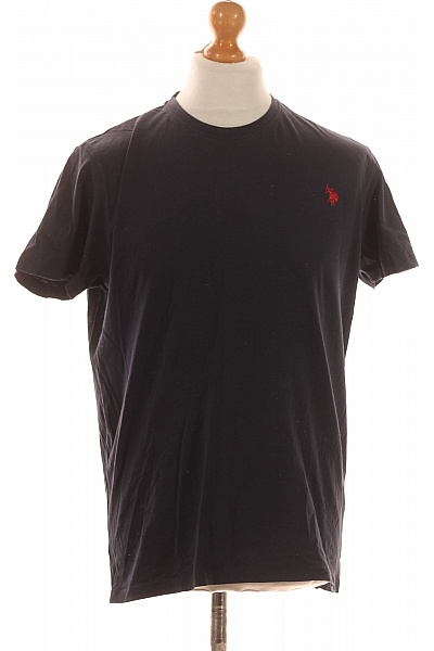 U.S.POLO ASSN. Pánské Tričko Modré Second Hand Vel. L